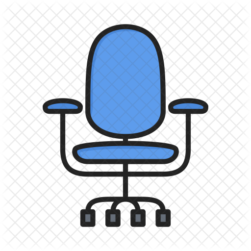 Revolving Chair Icon - Office Chair (512x512)