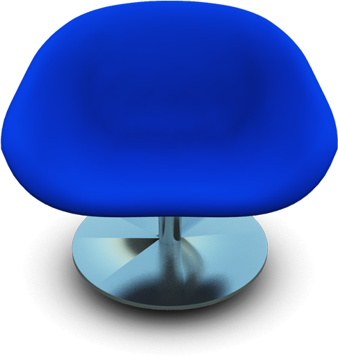 Blue Modern Chair Icon, Png Clipart Image - Modern Chairs (512x512)
