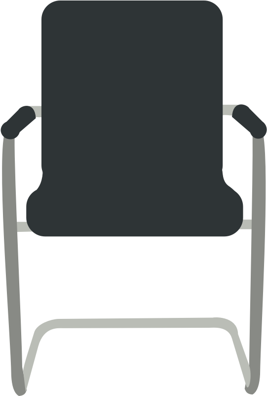 Desk Chair- Black - Chair Vector Png (800x800)