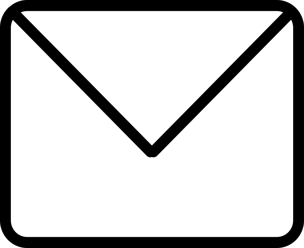 Png File - White Email Symbol Transparent (980x802)