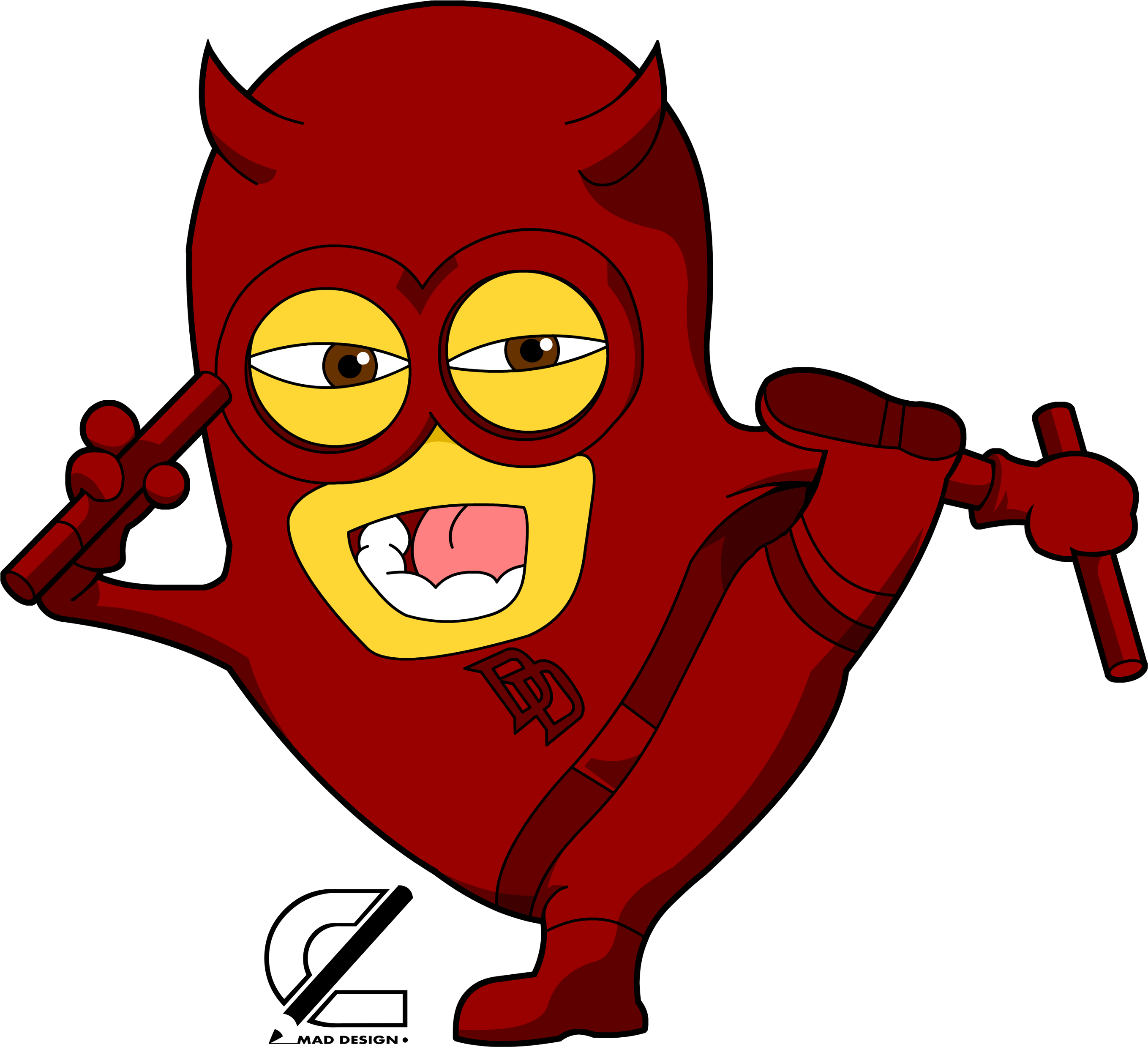 Daredevil Minion (despicable Me) - Daredevil Minion (2888x2632)