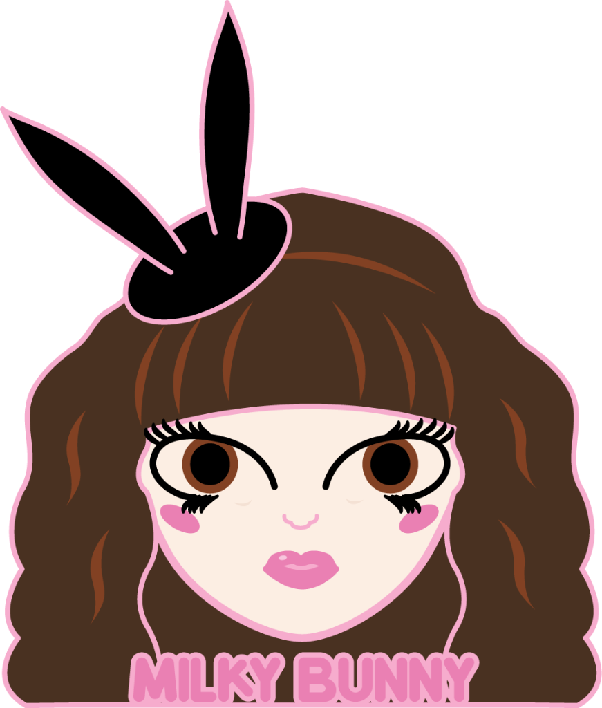 Milky Bunny Illustration - Illustration (871x1024)