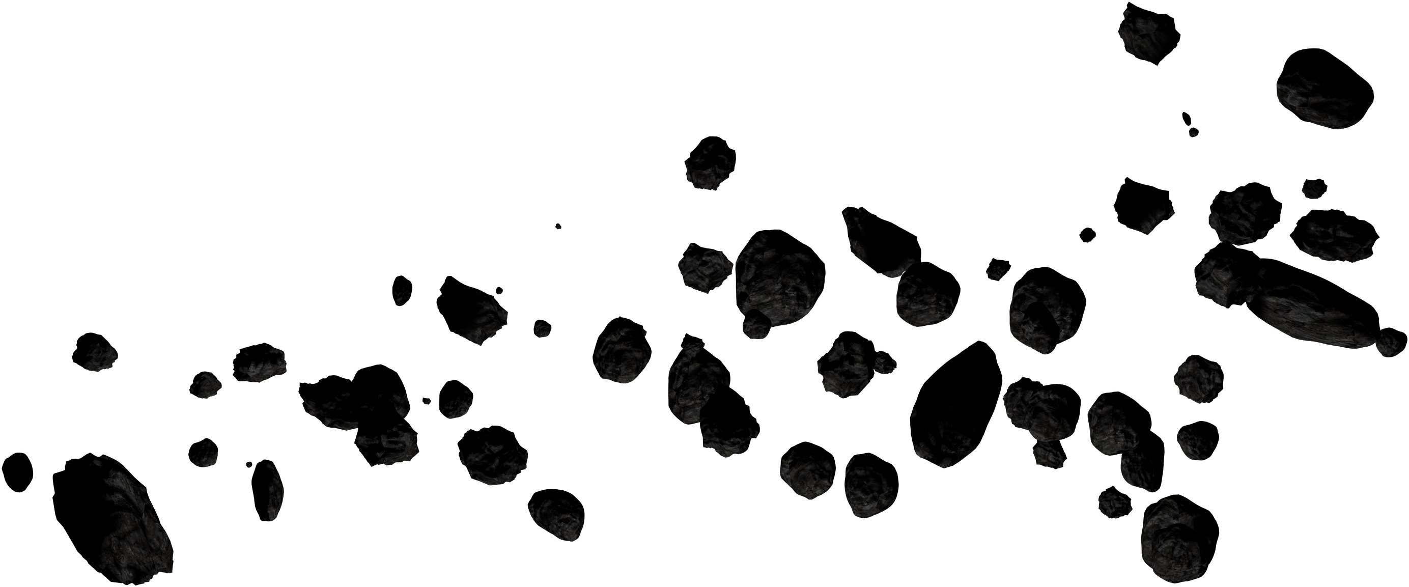 Asteroid Belt Clipart - Asteroids Clipart (3000x1687)
