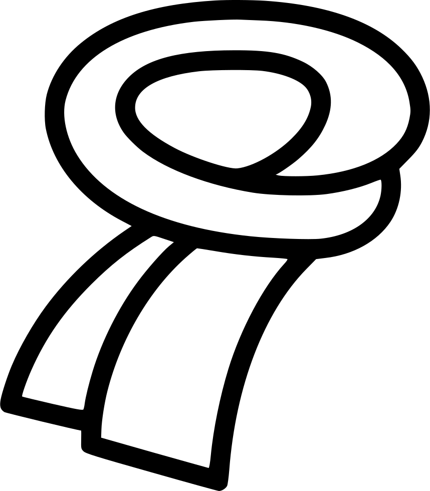 Scarf Comments - Scarf Png Icon Black And Wite (858x980)