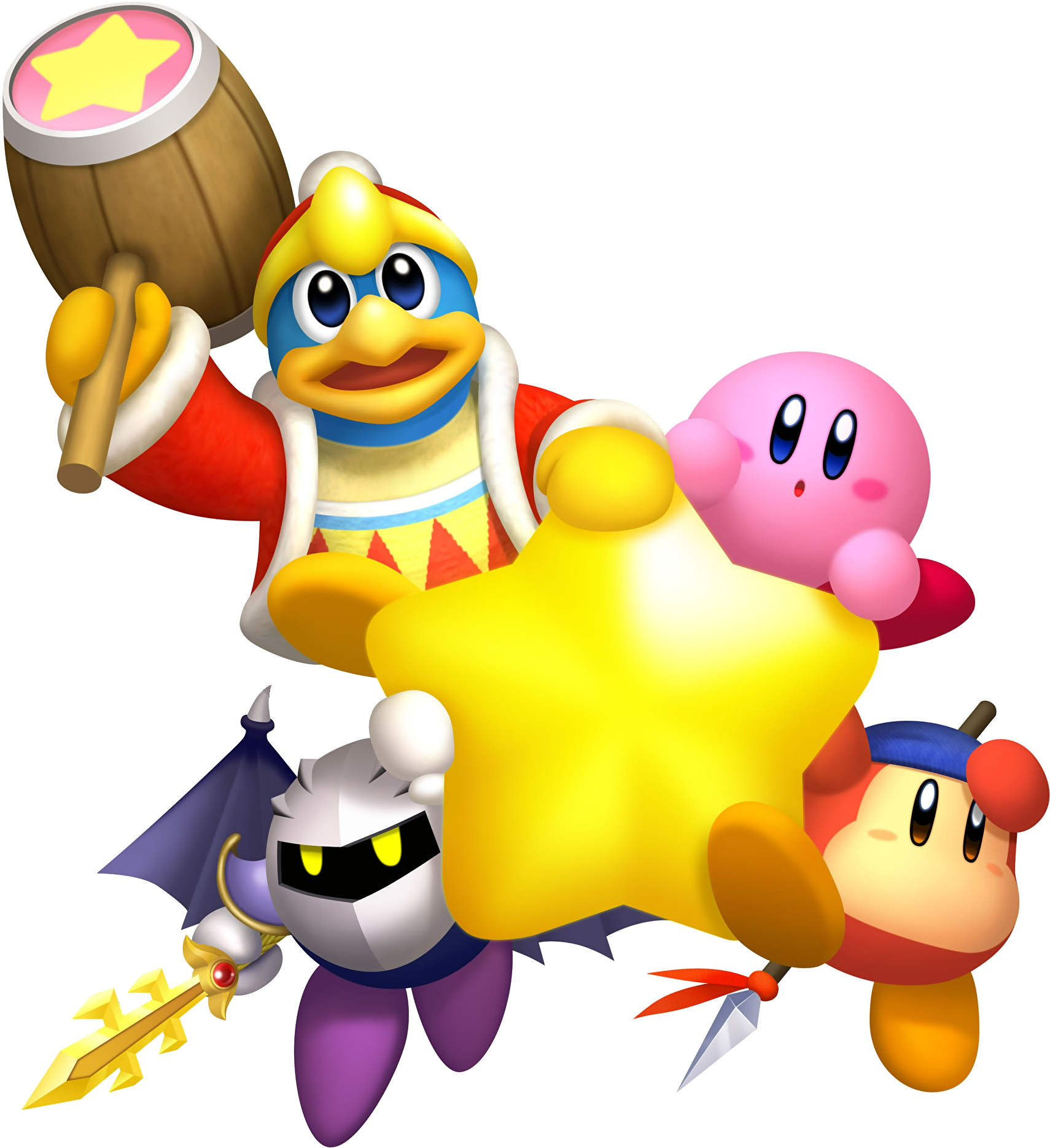 Cafeteria Clipart Snack Time - Kirby Return To Dreamland Characters (1920x1920)