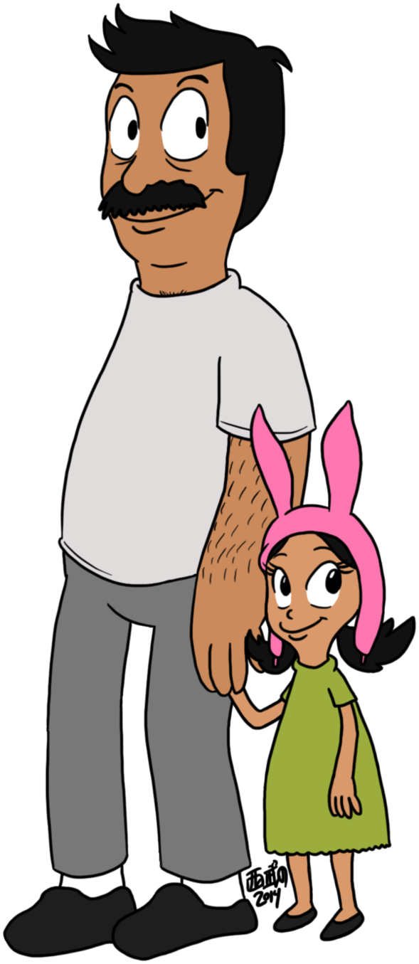 Father Daughter Burger Bonding By Tuxedomoroboshi - Father (589x1355)
