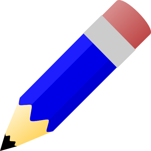 Blue Pencil Cutie Mark By Kinnichi - Blue Pencil Clip Art (500x499)