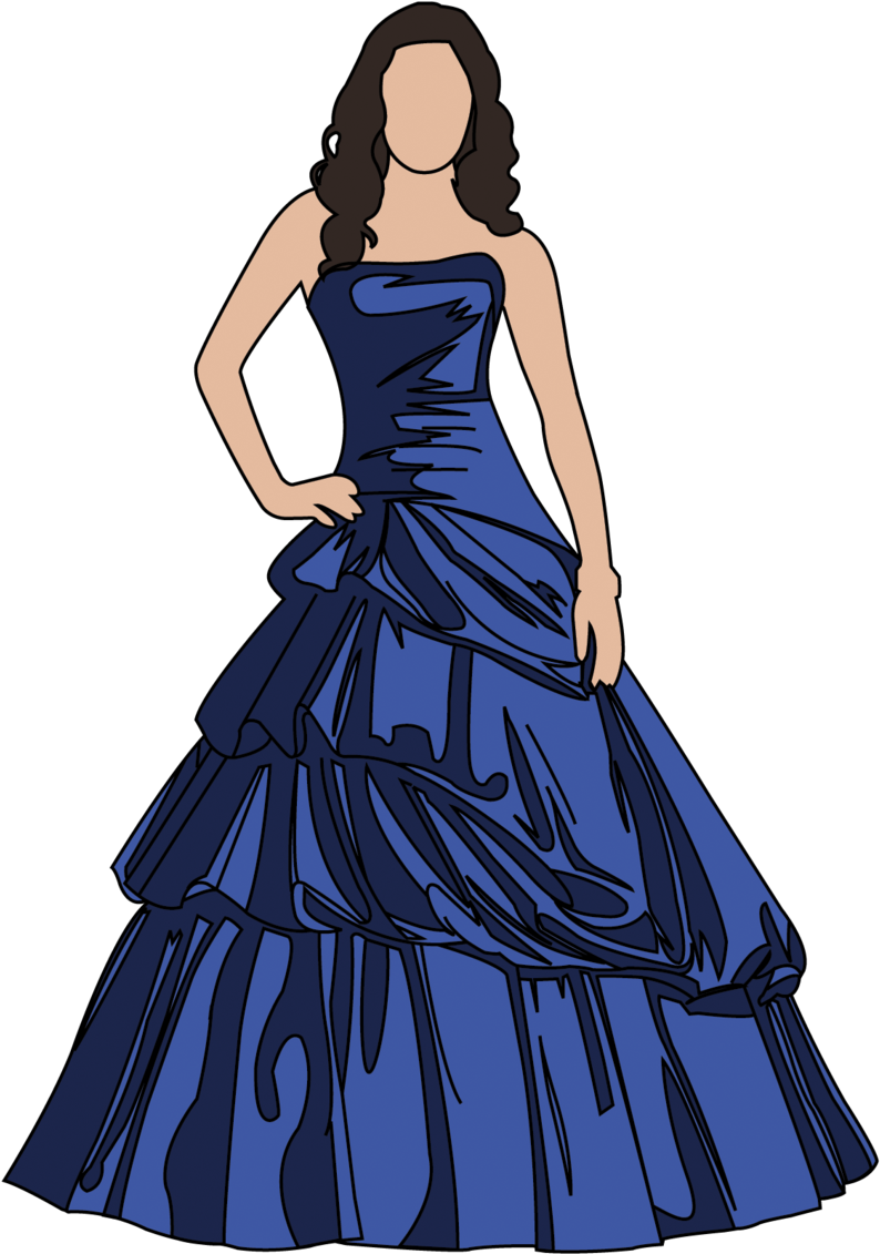 Elegance Clipart Prom Dress - Clip Art Prom Dress (900x1165)