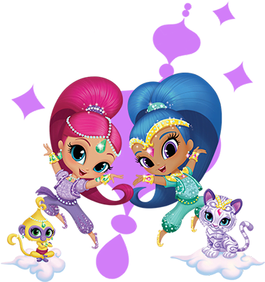 Moblees - Shimmer And Shine Invitations (419x418)
