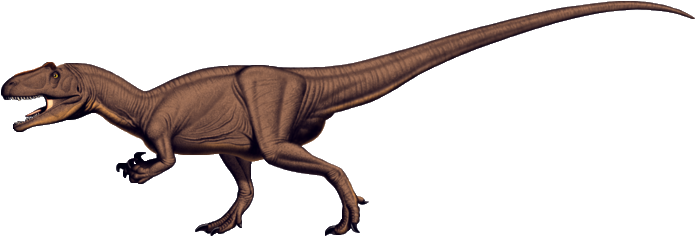 Dinosaur Clip Art - Allosaurus Dinosaur Clipart (700x246)