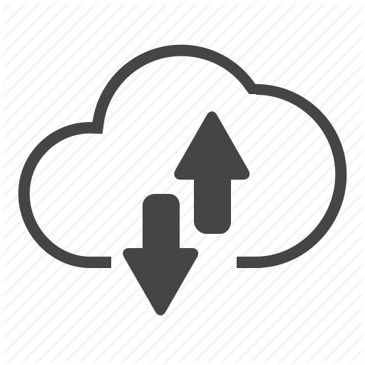 Cloud, Up And Down, Couple, Exchanging, Internet, Exchange, - Cloud Storage (512x512)