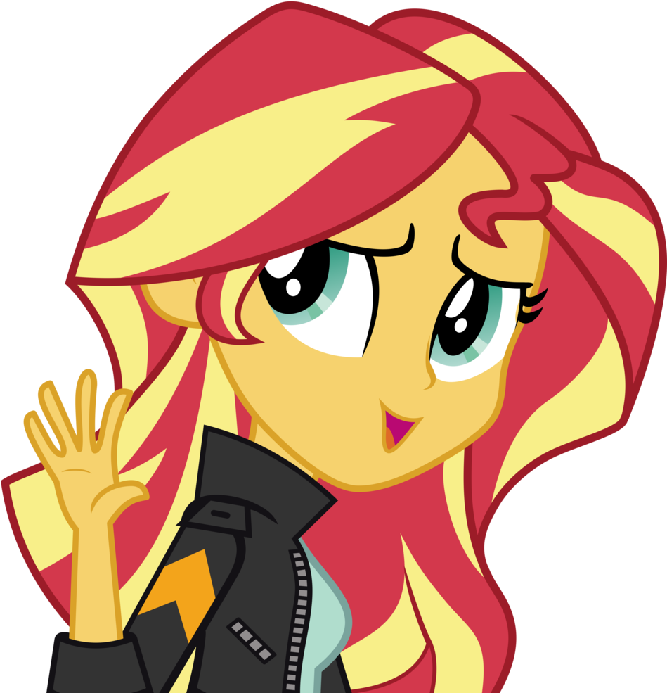 Absurd Res, Artist - Equestria Girls Sunset Shimmer Smile (948x1024)
