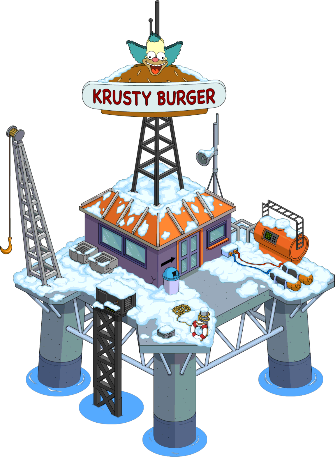 Krusty Burger Oil Rig - Krusty Burger Oil Rig (1150x1570)