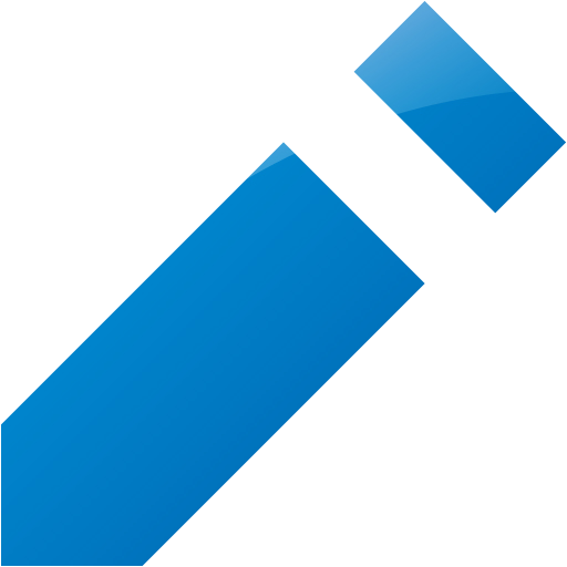 Web 2 Blue Pencil 2 Icon - Epub Icon (512x512)