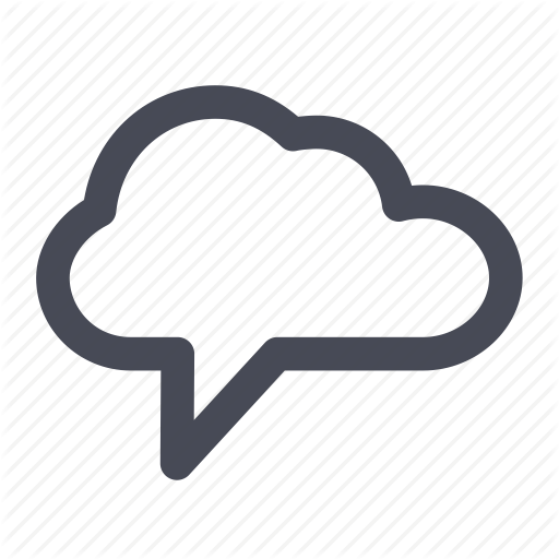 Free Multimedia Icons - Cloud Chat Png (512x512)