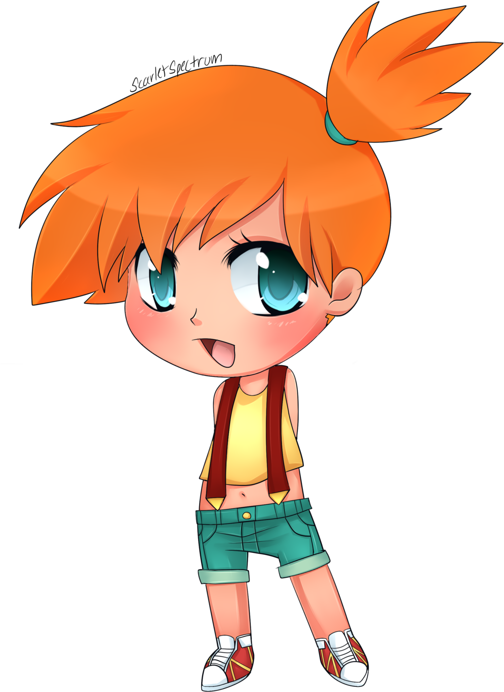 Chibi Misty By Scarlet Spectrum Chibi Misty By Scarlet - Cartoon (1024x1451)