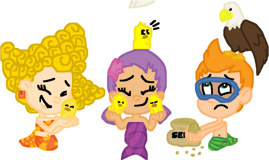 Baby Chick Cuddling - Bubble Guppies Nonny Glasses (1024x589)