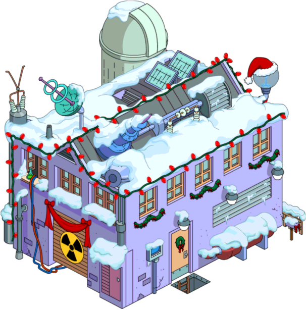 Frinkslab Decorated Transimage - Simpsons Tapped Out Xmas Houses (606x614)