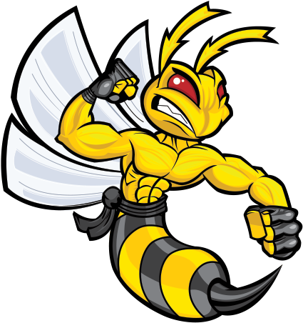 Deadth Clipart Hornet - Decoration Vinyl Sticker Bee Hornet Mobi Decoration (600x600)