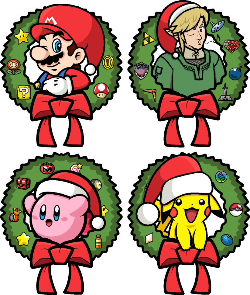 Super Christmas Roster By Blistinaorgin - Super Mario Bros Christmas (823x970)
