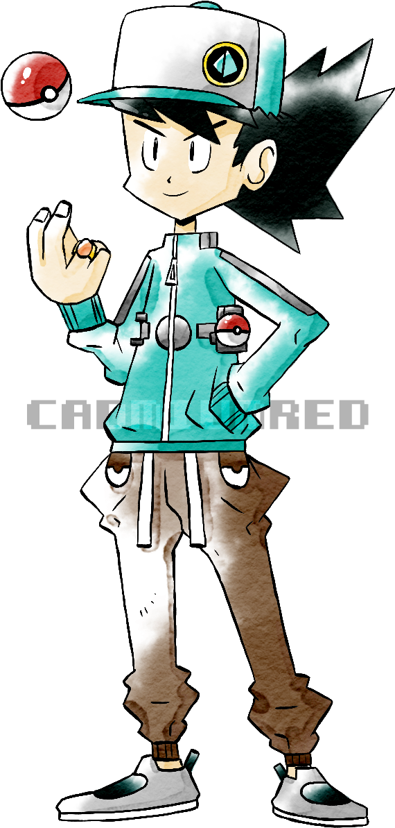 New Gen 1-2 Trainer By Cadmiumred - Ken Sugimori (580x1210)