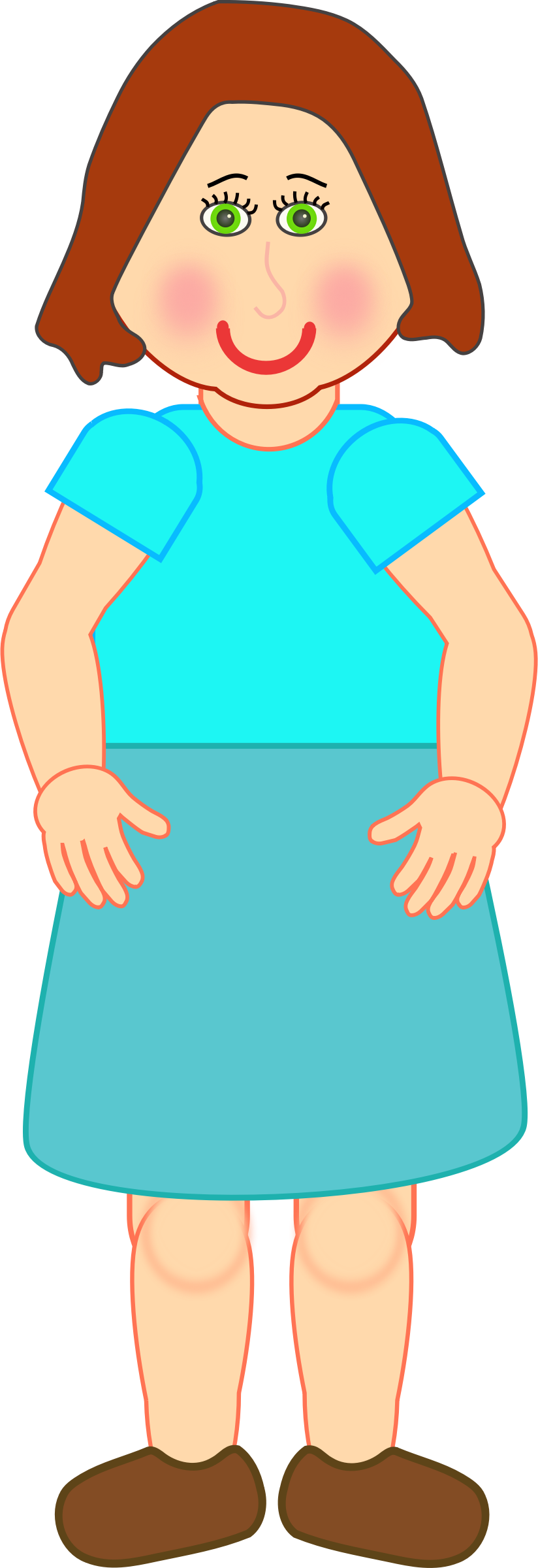 Clipart Woman Standing - Clipart Of A Woman Standing (824x2400)