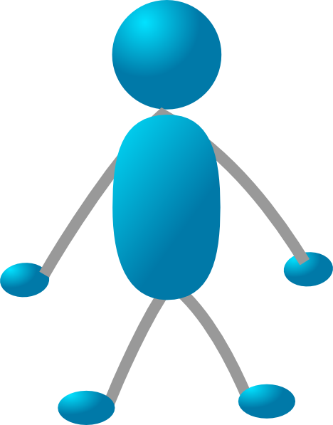 One Person Clip Art (468x597)