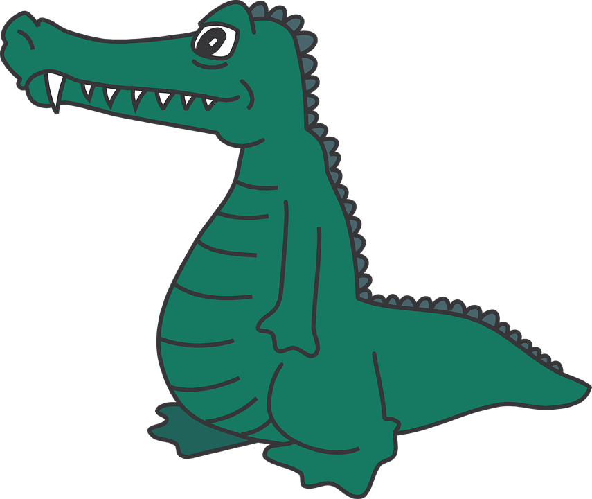 Alligator Clip Art - Transparent Alligator Clipart (855x720)