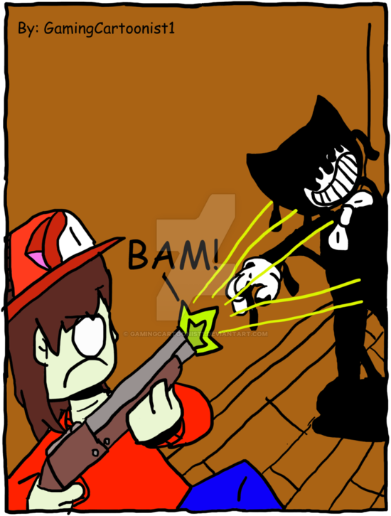 Goremaglaisdaboss Vs Bendy By Gamingcartoonist1 Goremaglaisdaboss - Cartoon (733x1089)