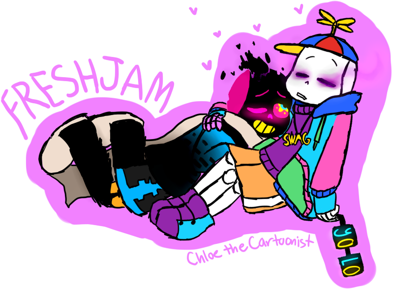 Freshjam By Chloethecartoonist Freshjam By Chloethecartoonist - Hijo De Paper Jam Y Fresh (872x688)