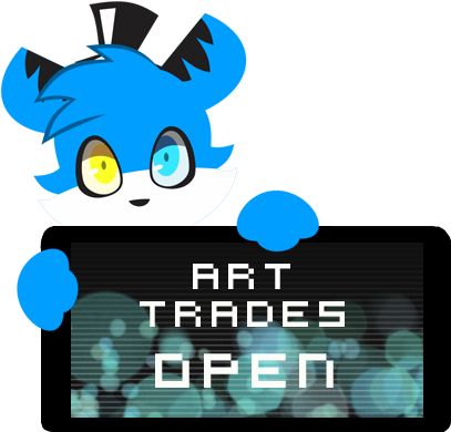 Sharky Art Trades Open Stamp By Inkcartoon - Sharky Art Trades Open Stamp By Inkcartoon (439x398)