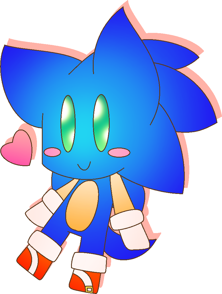 Chibi Sonic By Chloethecartoonist - Cartoon.