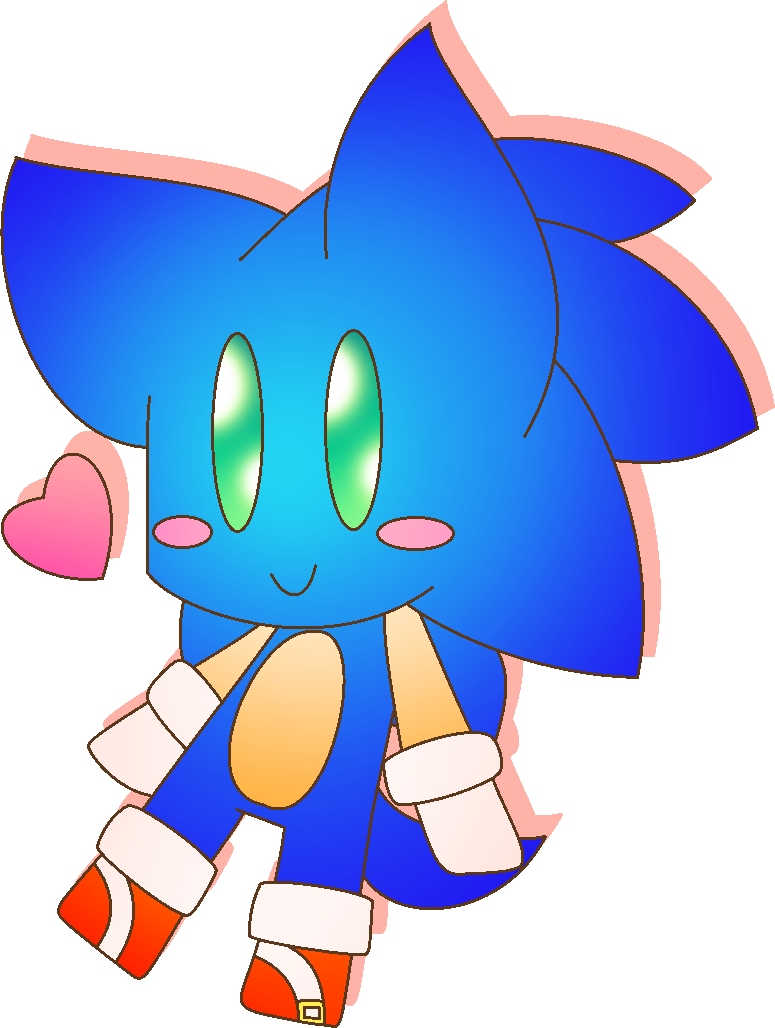 Chibi Sonic By Chloethecartoonist - Cartoon (775x1028)