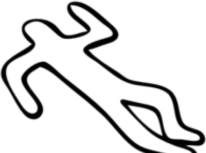 Dead Person Cliparts - Crime Scene Body Outline (640x480)