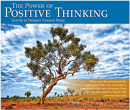 Power Of Positive Thinking Year In A Box Calendar - Positive Thinking In 2018 (683x683)
