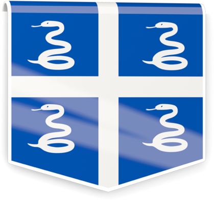 Illustration Of Flag Of Martinique - Flag Of Martinique (640x480)