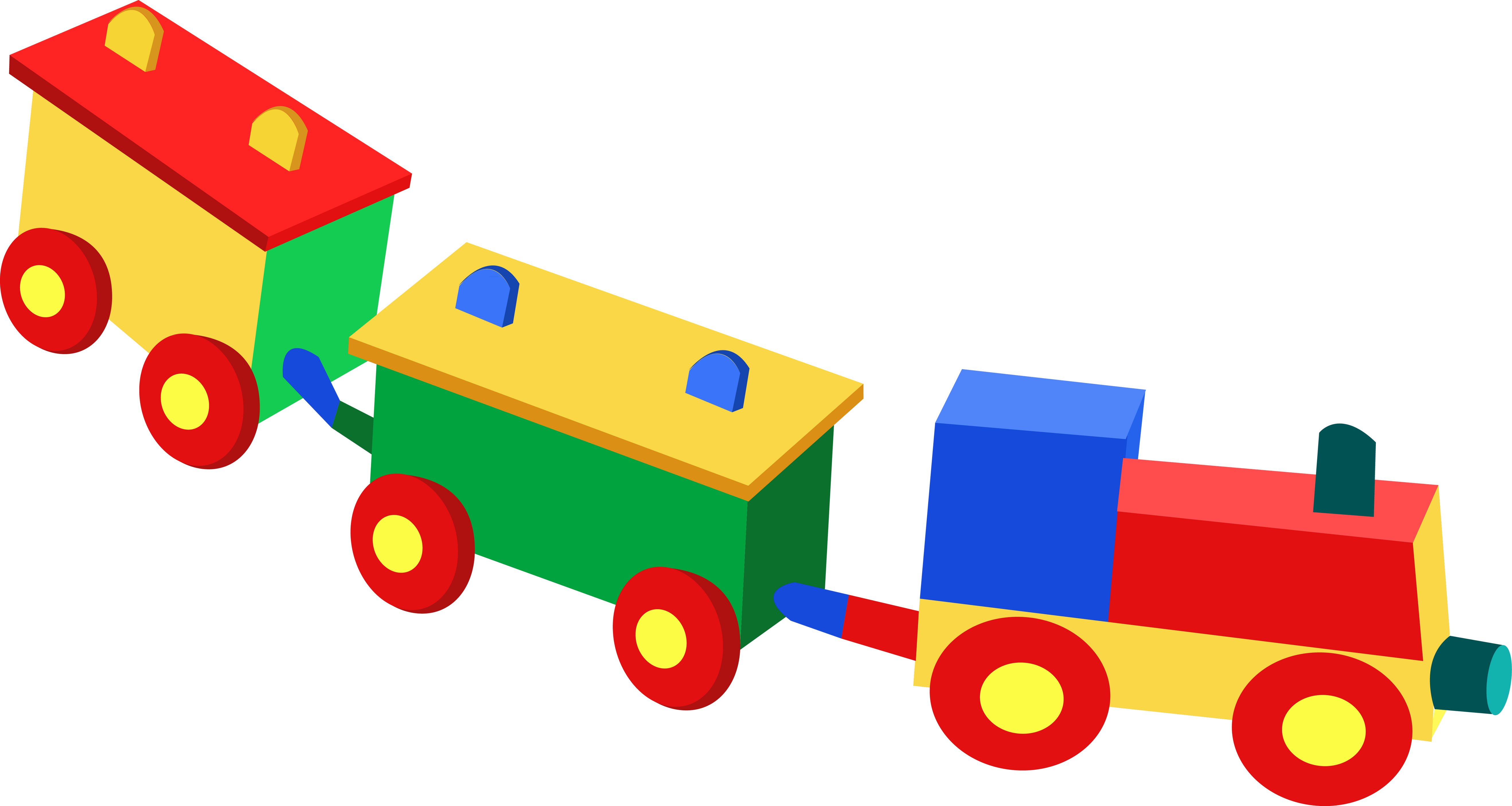 Toy Trains & Train Sets Clip Art - Toy Trains & Train Sets Clip Art (5273x2813)