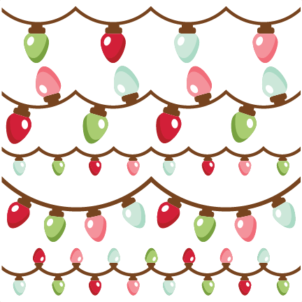 Christmas Lights Svg Scrapbook Cut File Cute Clipart - Digital Scrapbooking (432x432)