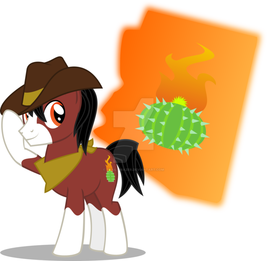 Cactus Fire Of Marizona By Mlp-trailgrazer - My Little Pony: Friendship Is Magic (903x884)