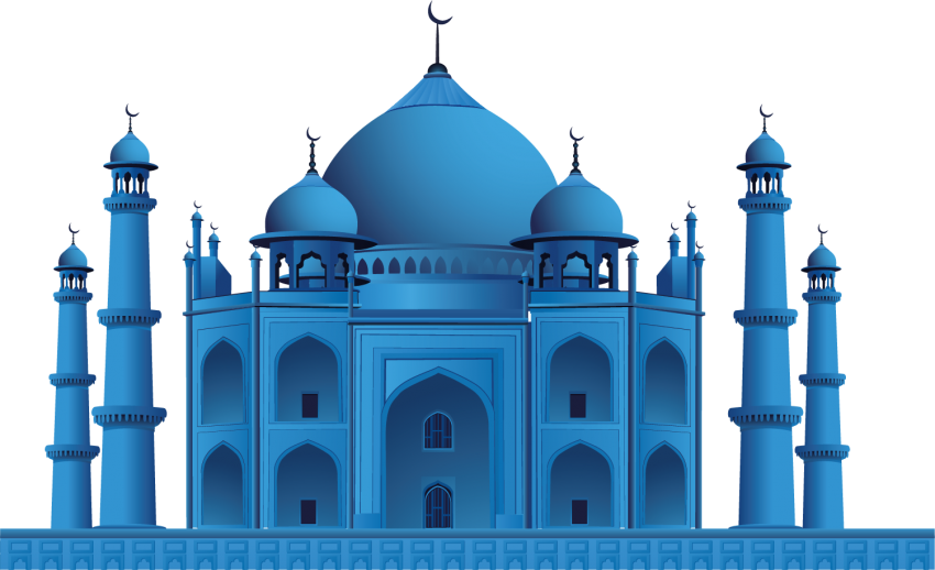 Best Free Png Mosque Vector , Hd Mosque Vector Png - Portable Network Graphics (850x518)