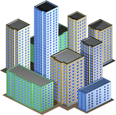 Warehouse Building Icon Png Building Vector Png Building - Sapporo Station (400x398)