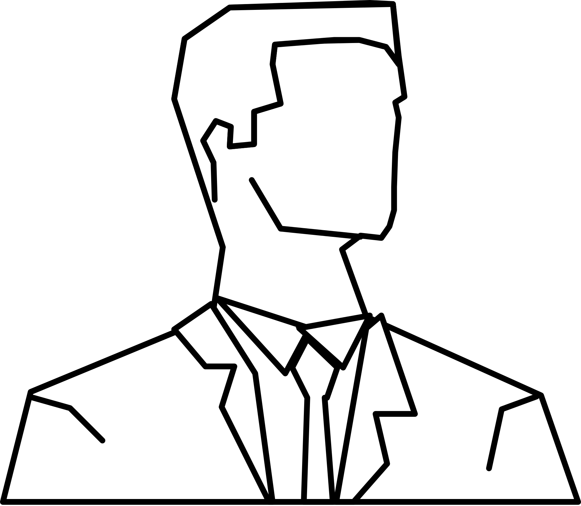 Filesilhouette Man Front Outline Bw - Silhouette Outline Of A Man (2000x1741)