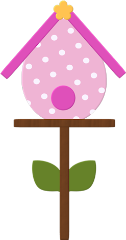 Easter Time Bird House Scrap And Tubes - Portable Network Graphics (303x500)