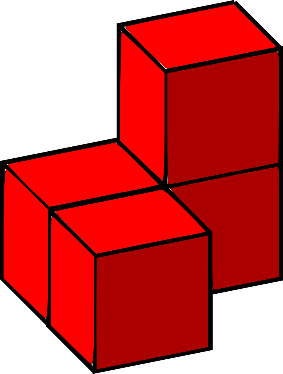 Tetris Toy Block 3d Computer Graphics Clip Art - 3d Blocks (967x1280)