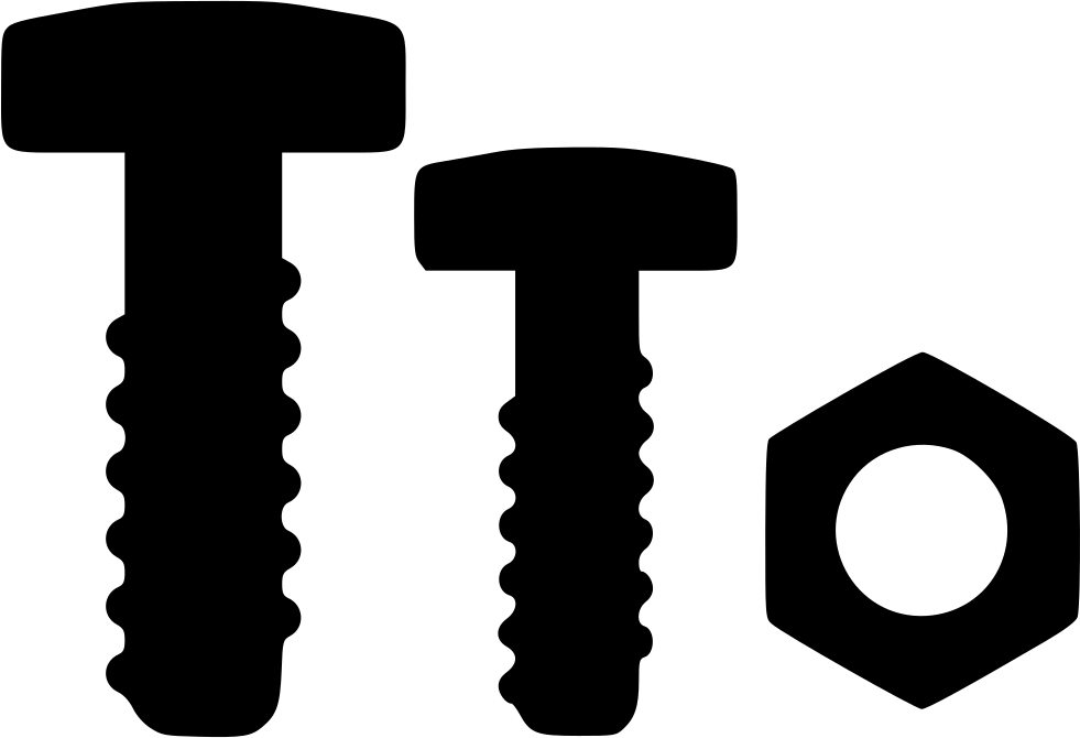 Nut And Bolt Comments - Nut And Bolt Icon White (981x670)
