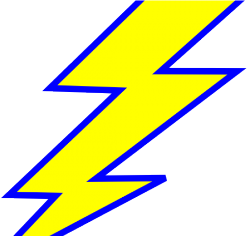Lightening Bolt Clipart - Triangle (640x480)