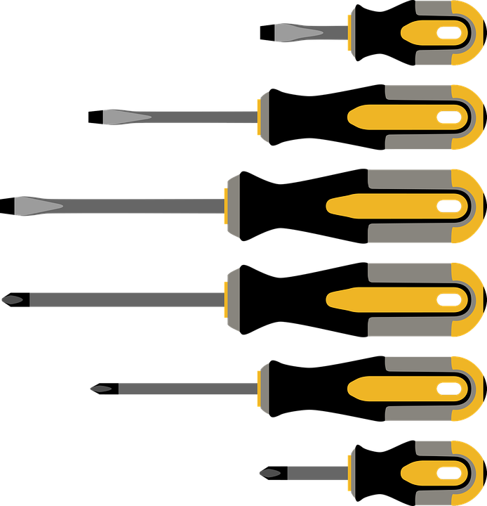 Free Image On Pixabay - Different Screwdrivers (694x720)