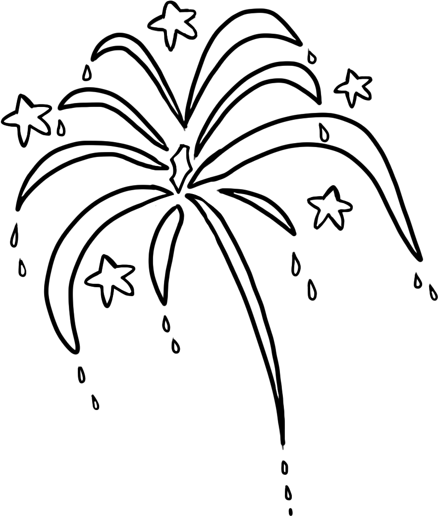 Fireworks - Transparent Clipart Of Firework (947x1129)