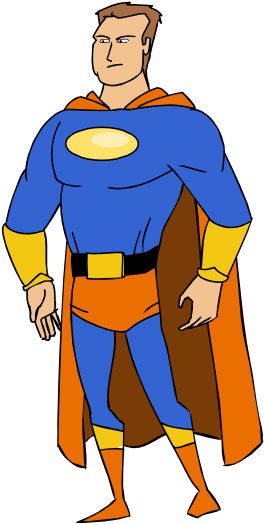 Ink And Paint In Toon Boom - Superman (600x600)