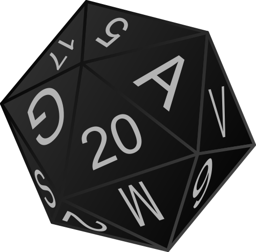 Pin D20 Dice Clipart - Tavern (500x491)